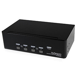 StarTech.com STARTECH Commutateur KVM DVI USB - pour 4 Ordinateurs avec Audio et 2 écrans DVI