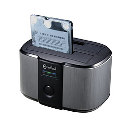 Connectland Station d'accueil USB v3.0 pour 2 disques durs SATA 3.5''/2.5''