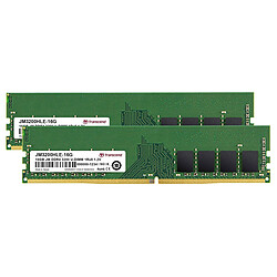 Transcend JetRAM - 2 x 16 Go - DDR4 - DIMM 288 broches - 3200 MHz - CL 22