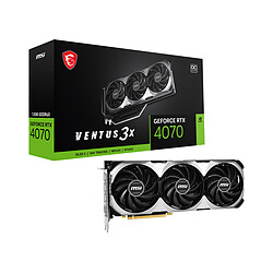 MSI GeForce RTX 4070 VENTUS 3X 12Go OC 12 Go GDDR6X - HDMI/Tri DisplayPort - DLSS 3 - PCI Express 4.0 16x