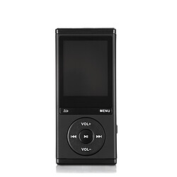 WE Lecteur MP4 8Go Lecture Audio et Video, Radio FM, Bluetooth V4,0, Podomètre Noir + Ecouteurs