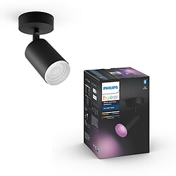 Philips Hue Spot d'intérieur connecté FUGATO - 5.7W 240V - Noir - White & Color Ambiance White & Color Ambiance FUGATO Spot 1x5.7W - Noir - Nécessite le pont de connexion Philips Hue