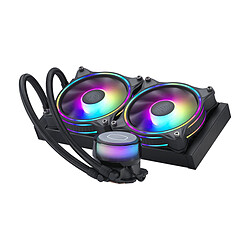 Cooler Master Ltd MasterLiquid Illusion 240 - 277x119x27mm Kit de watercooling pour processeur Intel et AMD - ARGB - 2 Ventilateurs