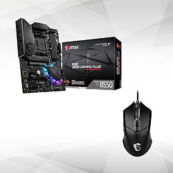 MSI MPG B550 GAMING PLUS + Souris Gamer CLUTCH DM07 RGB offerte