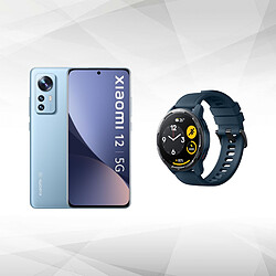 12 - 8/256 Go - Bleu + Montre Connectée femme Xiaomi Watch S1 Active GL MIWATCHACTIVEGLS1BL - Bracelet  Silicone Bleu