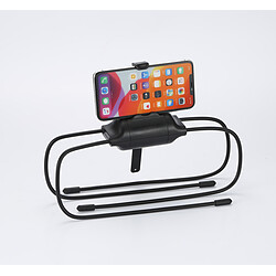 Avis WE Support de tablette et smartphone pour lit, canapé, voiture ou autre surface inégale. Flexible et pliable pour une taille compacte. Noir.