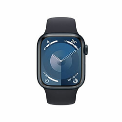 Apple Watch Series 9 GPS 41 mm Boîtier en aluminium minuit avec bracelet sport minuit M/L