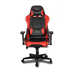 Arozzi Verona XL+ - Rouge Siège gamer revêtement cuir - dossier inclinable 165° - accoudoirs réglables haut en bas - 165 kg max - pied aluminium robuste