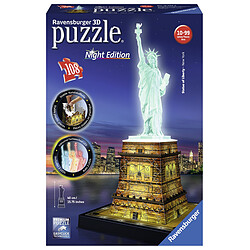 Avis Ravensburger NIGHT EDITION - Puzzle 3D Statue de la liberte - 108 pièces - 12596