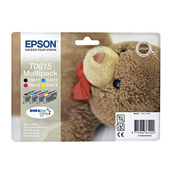 Multipack cartouches d'encre EPSON T0615 (N/C/M/J) série ourson