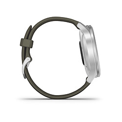 Avis Montre connectée Garmin Vivomove Style 010-02240-01 Silver/Moss - Bracelet Silicone Vert