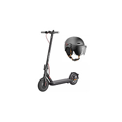 Xiaomi Electric Scooter 4 FR Noir + CASR Helmet LED Glow - Taille L - Anthracite Trottinette électrique - Vmax 25km/h - Autonomie 35 Km - 14.9 Kg  + Casque de protection avec LED\'s - visière fumée amovible - protège menton - cache oreilles - peinture métalisée - vendu avec une télécommande pour contrôle des LED\'s