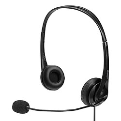 Lindy 20432 headphones/headset Lindy 20432 écouteur/casque Avec fil Bureau/Centre d'appels Noir