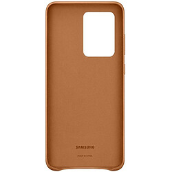 Samsung Coque en cuir pour Galaxy S20 ULTRA 5G Marron