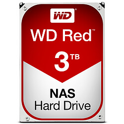 Western Digital WD RED 3 To - 3.5'' SATA III 6 Go/s - Cache 64 Mo - Rouge