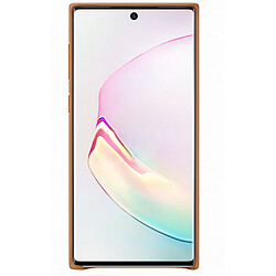 Samsung Coque cuir Galaxy Note10 - Camel