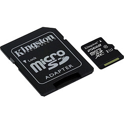 Kingston 256 Go microSDXC Canvas Select 80R CL10 UHS-I Card + SD Adapter