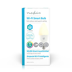 NEDIS Ampoule LED Intelligente Wi-Fi - Pleine Couleur et Blanc Chaud - E14 pas cher