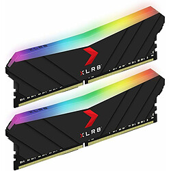 PNY XLR8 RGB 32 Go (2 x 16 Go) DDR4 3200MHz CL16 Kit Dual Channel 2 barrettes de RAM DDR4 - MD32GK2D4320016XRGB