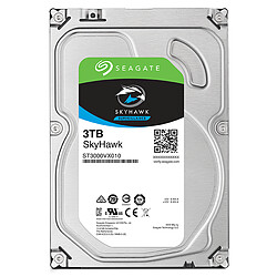 Seagate Technology SkyHawk 3 To 3.5'' SATA III (6 Gb/s) Cache 64 Mo Disque dur interne SATA III (6 Gb/s) 3.5'' 5900 Tr/min cache 64 Mo ST3000VX010