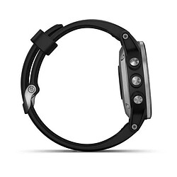 Garmin Fenix 5S Plus Argent - 42 mm - Bracelet Noir pas cher