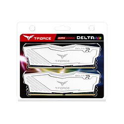 Avis T-Force Delta RGB - 2 x 16 Go - DDR4 3600 MHz CL 18 - Blanc