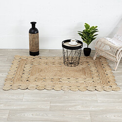 3S. x Home Tapis en Jute Ajouré ZAKI 120x170 