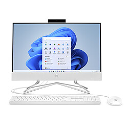 HP Tout-en-un - 22-df0157nf - Blanc Tout-en-un - 22" FHD - Intel Pentium J5040 - RAM 8Go - HDD 1To - Intel Graphics - Windows 11 - Clavier et souris inclus