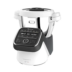 MOULINEX HF80C800 Companion XL Noir Robot Cuiseur Multifonction, Capacité utile 3L, 12 programmes, Gaspacho, Risotto