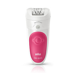 Braun Epilateur électrique - Non étanche - Blanc/Rose