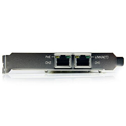 Avis StarTech.com Carte Réseau PCI Express 2 ports Gigabit Ethernet RJ45 10/100/1000Mbps - POE/PSE