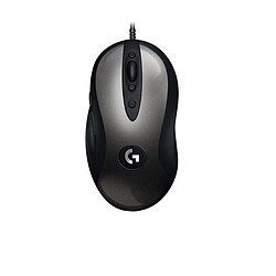 Logitech MX518 - Gris et noir Souris gamer - Connexion filaire - Capteur optique HERO 16K - De 100 à 16 000 DPI - 8 boutons - Droitier - Gris et noir