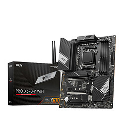 MSI PRO X670-P WIFI Carte mère ATX - Socket AM5 - AMD X670 - 4x DDR5 - M.2 PCI-E 5.0 4x - USB 3.2 - PCI-Express 4.0 16x - LAN 2.5 GbE - Wi-Fi 6E