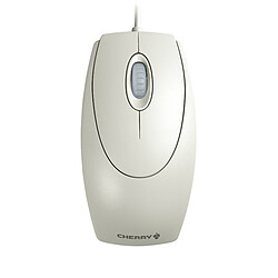 Cherry WheelMouse - Souris optique Souris optique 1000 dpi - 3 boutons - USB+PS/2 - Grise claire