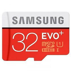 Samsung Carte micro SD 32 Go EVO PLUS classe 10 90Mo/s avec adaptateur SD Carte micro SD 32 Go EVO PLUS classe 10 90Mo/s avec adaptateur SD