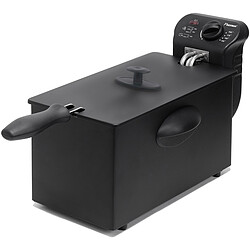 Friteuse en noir; cuve émaillée de 3,5L; pour 1kg frites - 2000W