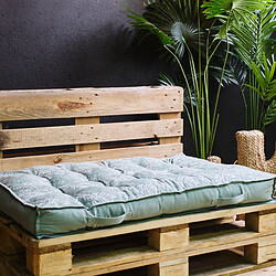 Today Matelas Palette SPIRIT GARDEN 120 x 80 x 15 cm en coton Celadon