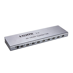 D2 Diffusion Switch HDM1 1 entrée male 8 sorties femelles - compatible 4K 60Hz