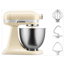 Acheter Kitchenaid Robot Pâtissier Mini 3,3L - Crème + Livre de recettes Pour tout Cuisiner