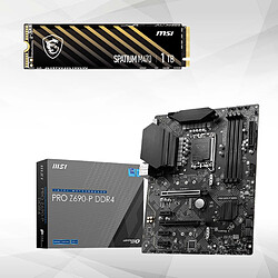 MSI PRO Z690-P DDR4 + Disque SSD - SPATIUM M470 PCIe 4.0 NVMe M.2 1TB