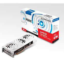 SAPPHIRE PURE AMD RADEON RX 7900 GRE GAMING OC - Blanc FSR  - 16 Go GDDR6 - 2x HDMI/2x Display Port - PCI Express 4.0 16x