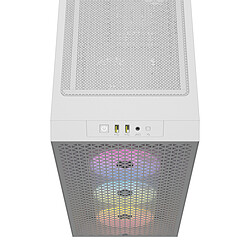 Corsair 3000D Airflow - ATX - RGB - Blanc - Avec fenêtre pas cher