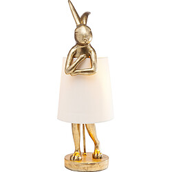 Kare Design Lampe à Poser Lapin Doré CALEN