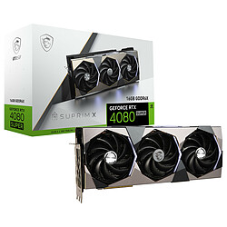 MSI GeForce RTX 4080 SUPER 16G SUPRIM X DLSS 3 - 16 Go GDDR6X - 1x HDMI/3x Display Port - PCI Express 4.0 16x