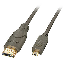 Lindy 41353 HDMI cable Lindy 41353 câble HDMI 2 m HDMI Type A (Standard) HDMI Type D (Micro) Noir, Or