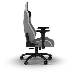 Corsair Fauteuil gaming TC200 – Tissu doux – Gris clair/blanc pas cher