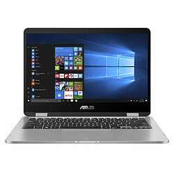 ASUS VivoBook Flip Pro Ordinateur Portable 14" FHD Intel Celeron N4020 4Go RAM DDR4 128Go eMMC Win 11 Pro Gris Clair 