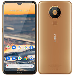 Nokia 5.3 - 64 Go - Sable · Reconditionné Smartphone 6,55'' HD+ - 4G - RAM 3 Go - ROM 64 Go - Android 10 - Batterie 4000 mAh - Caméra 13MP