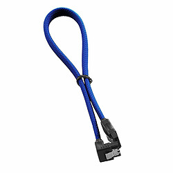 Cablemod ModMesh Right Angle SATA 3 Cable 30cm - Bleu