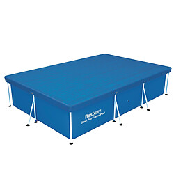 Bestway Bâche 4 saisons pour piscine Frame Pool rectangulaire - 300 x 201 cm  Couverture et bâche piscine hors sol PE 75 grs/m2 